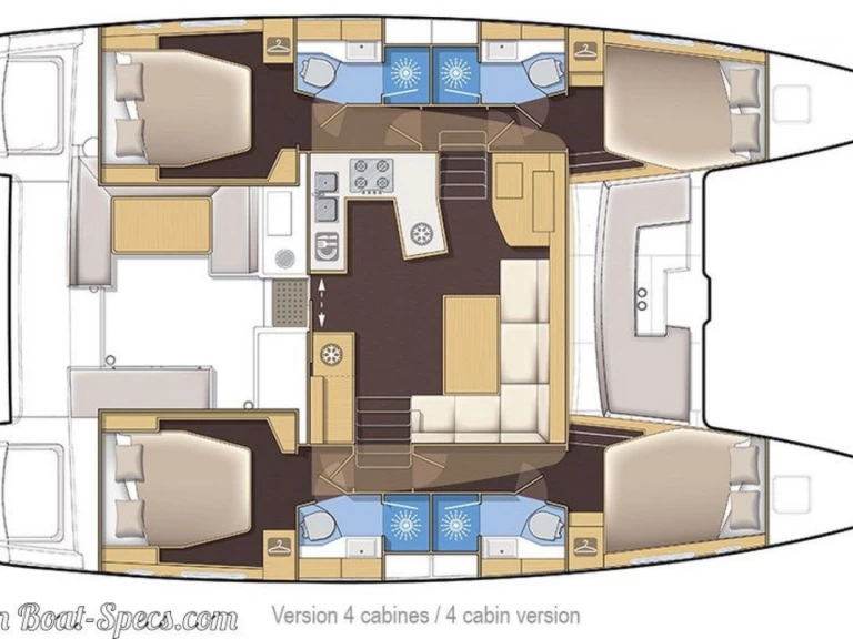 Hire Catamaran with or without skipper Lagoon Le Marin