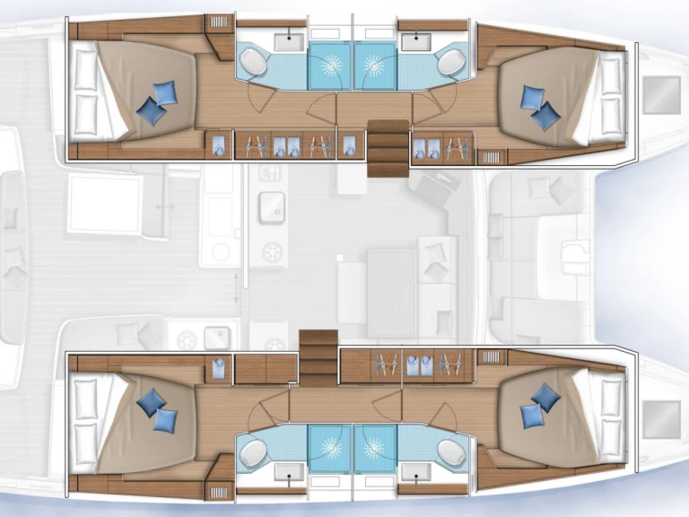 Yacht hire Le Marin cheap Lagoon 46