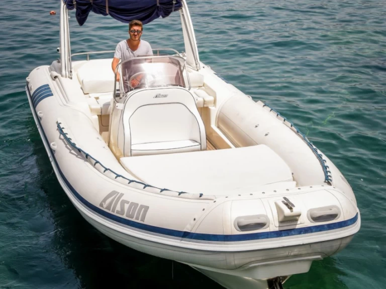 alson 7.50 fast dinghy charter bareboat or skippered in  Sorrento