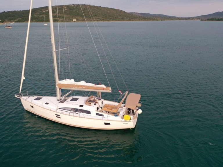 Elan Impression 45.1 charter bareboat or skippered in  Pirovac