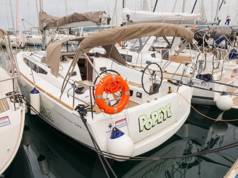 Jeanneau Sun Odyssey 349 charter bareboat or skippered in  Biograd na Moru