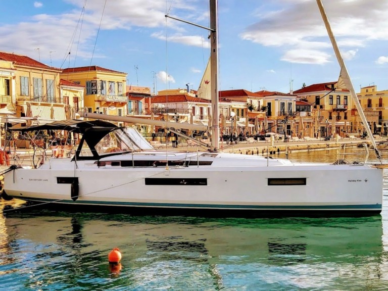 Jeanneau Sun Odyssey 440 charter bareboat or skippered in  Rhodes Ferry Port