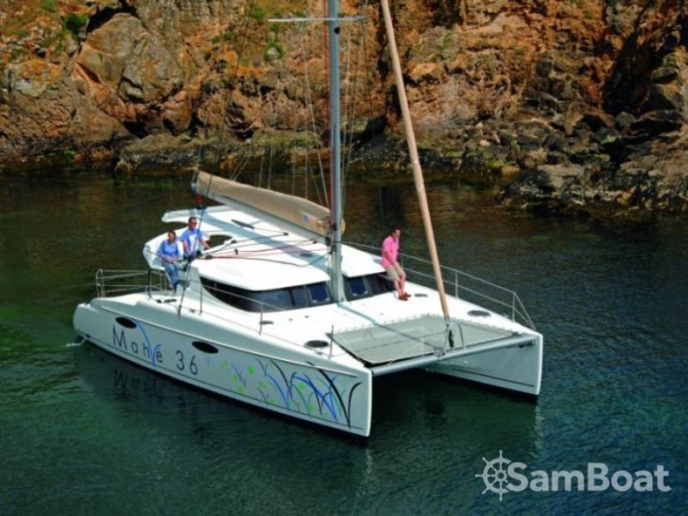 Fountaine Pajot Mahe 36 Evolution charter bareboat or skippered in  Le Marin