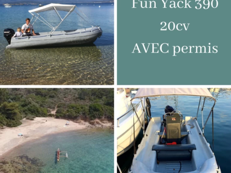 Fun Yak Fun Yak 390 charter bareboat or skippered in  Serra-di-Ferro