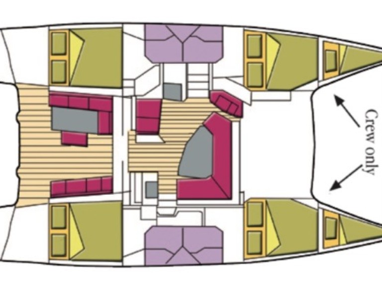 Hire Catamaran Fountaine Pajot with a boat licence