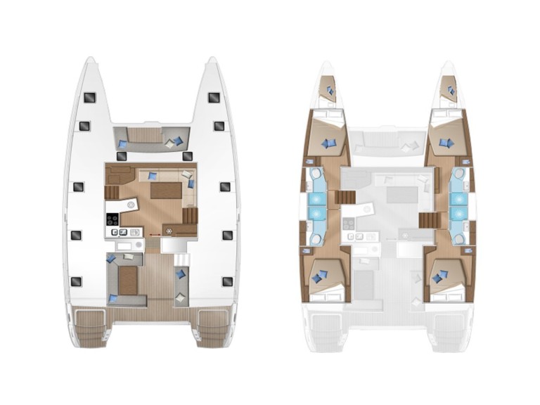 Lagoon Lagoon 450 F charter bareboat or skippered in  Alimos