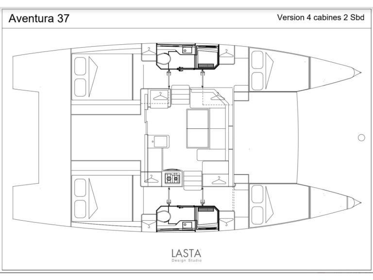 Hire Catamaran with or without skipper Aventura Real Club Nàutic de València