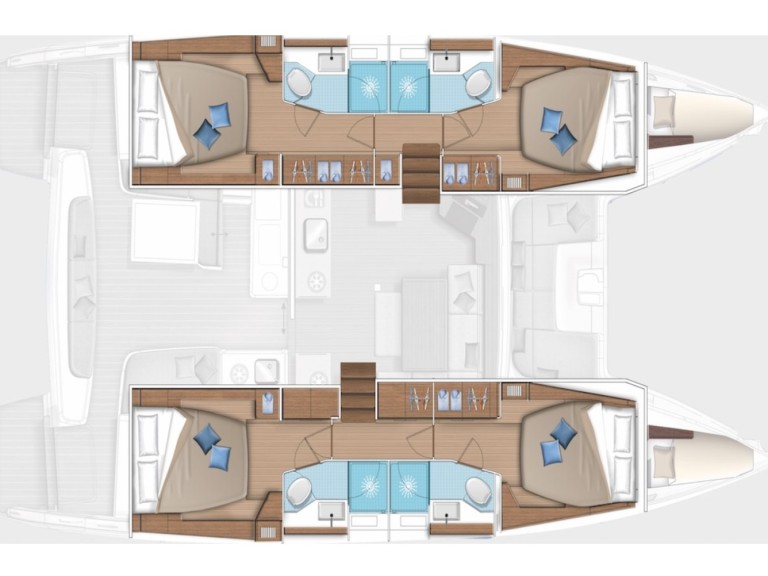 Hire Catamaran Lagoon with a boat licence