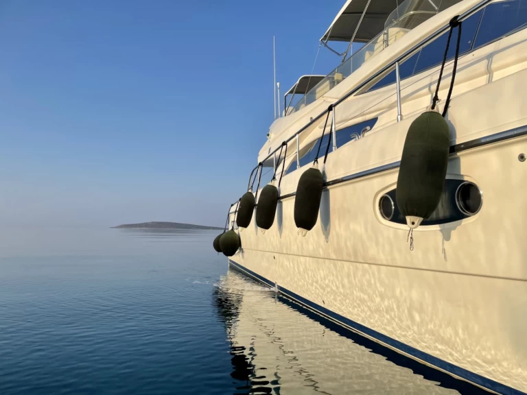 Ferretti Ferretti 590 charter bareboat or skippered in  Ornos
