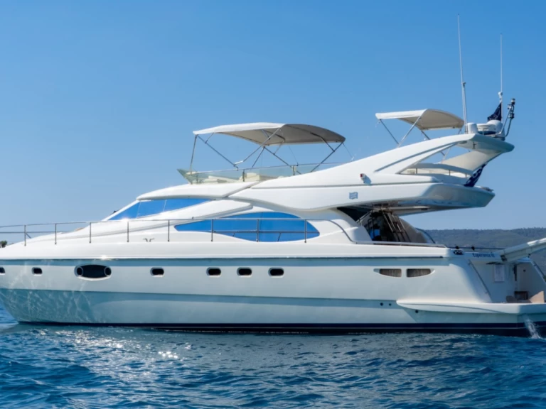 Yacht hire Ornos cheap Ferretti 590