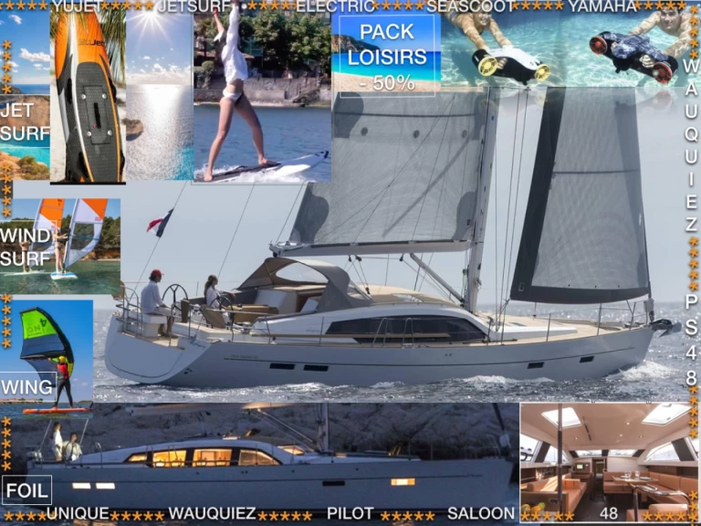 Wauquiez Pilot Saloon 48 charter bareboat or skippered in  Athens