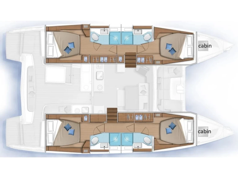 Yacht charter Le Marin - Lagoon Lagoon 46 on SamBoat
