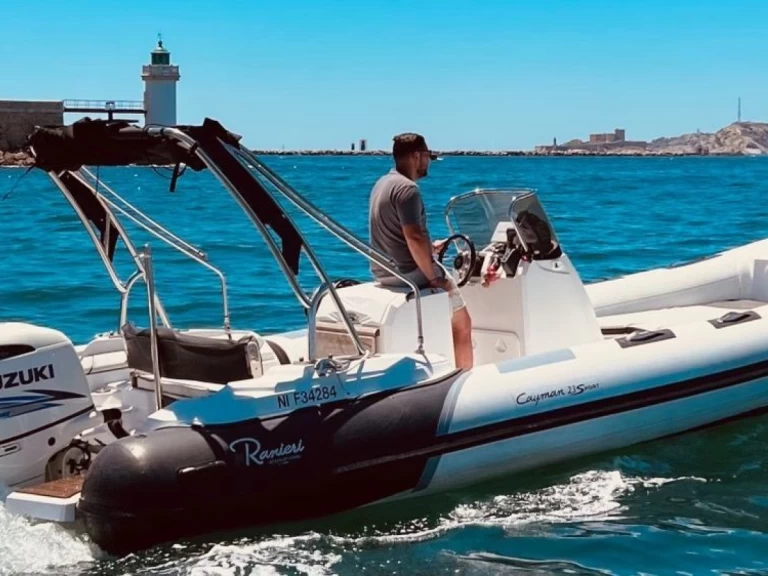 Hire RIB Ranieri with a boat licence