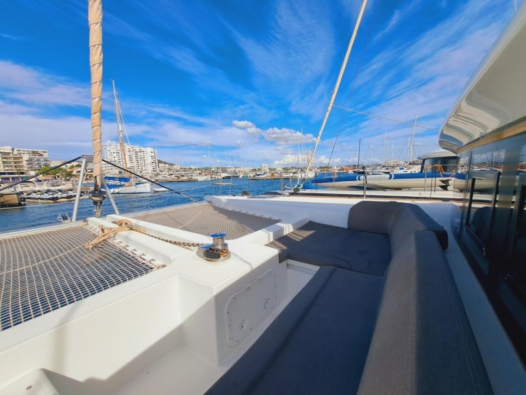 Lagoon Lagoon 450 F charter bareboat or skippered in  Sant Antoni de Portmany