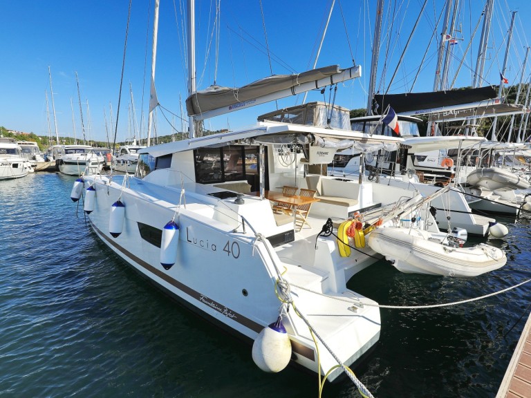Fountaine Pajot Lucia 40 charter bareboat or skippered in  Pula