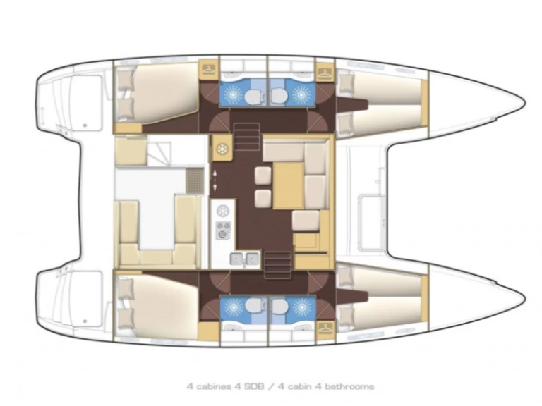 Charter a Lagoon Lagoon 400 S2 in Es Jondal on Samboat