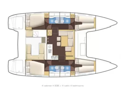 Charter a Lagoon Lagoon 400 S2 in Es Jondal on Samboat