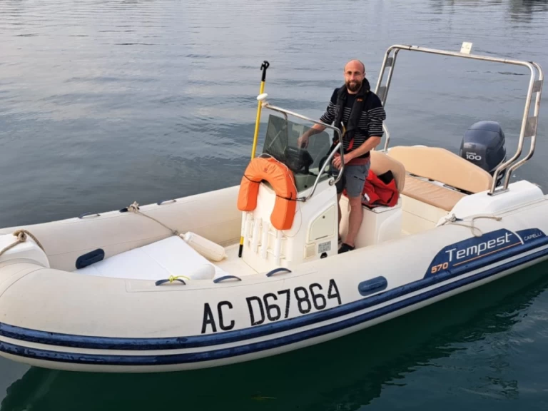 Capelli Cristal 570 charter bareboat or skippered in  Saint-Malo