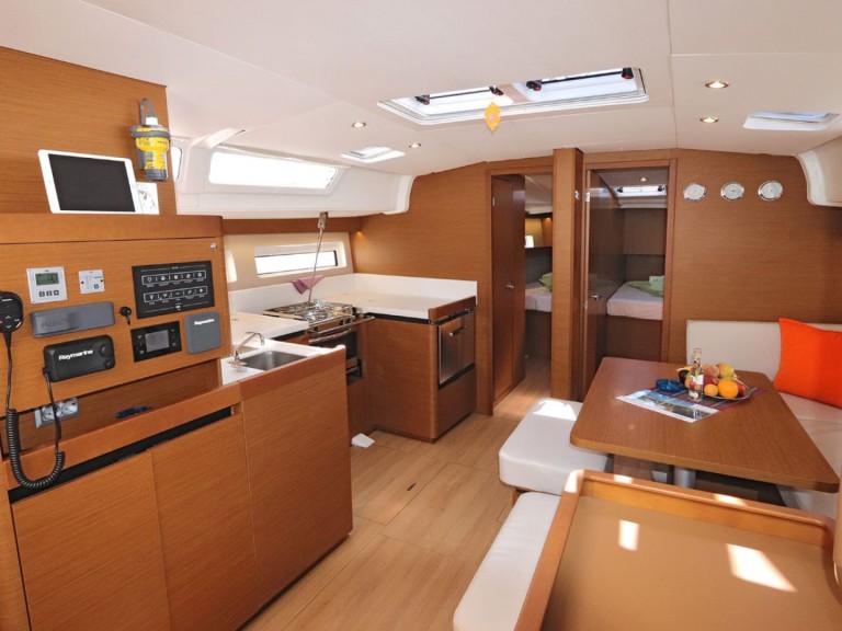 Jeanneau Sun Odyssey 490 charter bareboat or skippered in  Níkiti