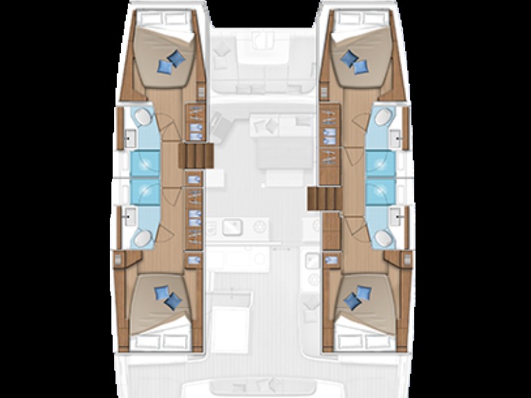 Hire Catamaran Lagoon with a boat licence