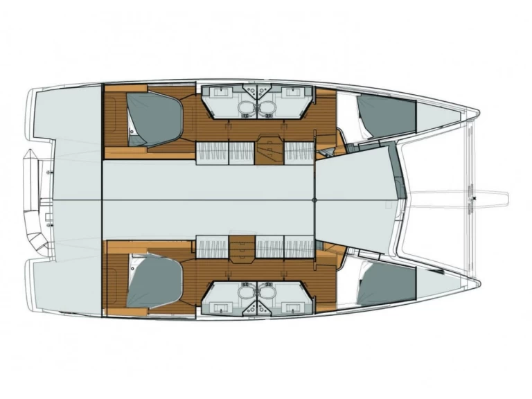 Hire Catamaran Fountaine Pajot with a boat licence