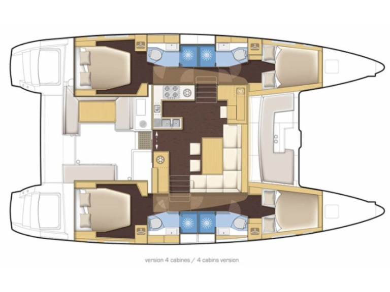 Lagoon Lagoon 450 F charter bareboat or skippered in  Nettuno