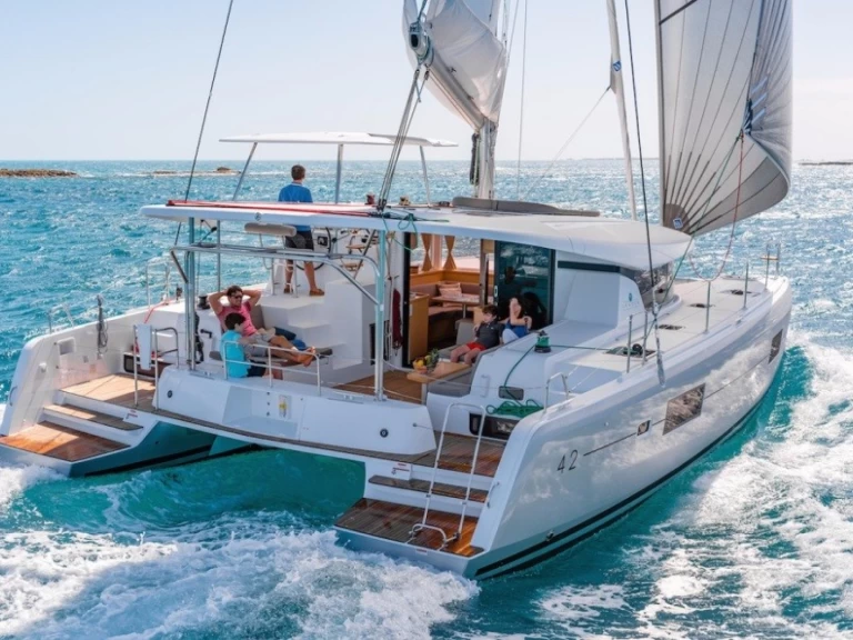 Catamaran to hire Anse Marcel at the best price