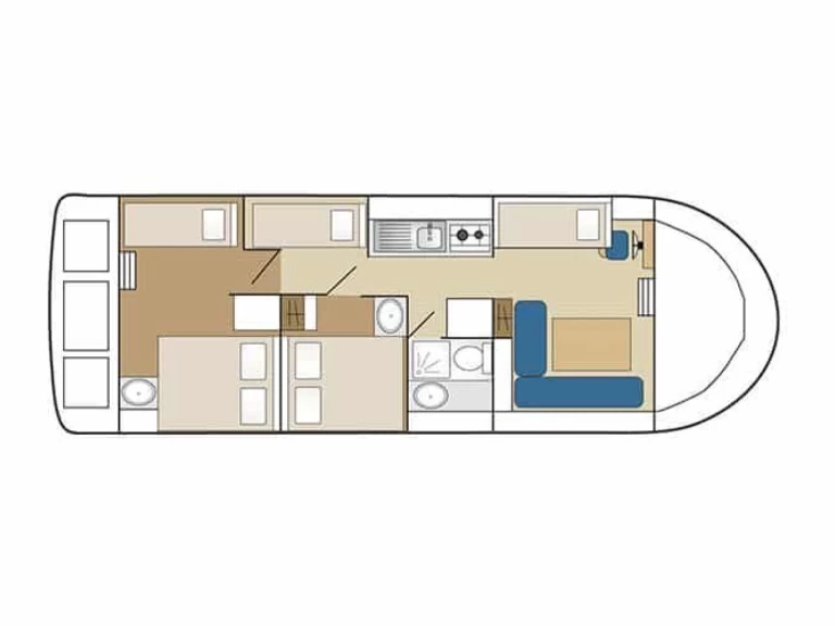 Canal boat hire in Chenillé-Changé - Low Cost Eau Claire 1130
