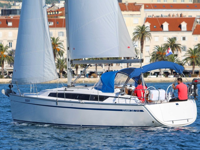 Bavaria Cruiser 34 charter bareboat or skippered in  Split