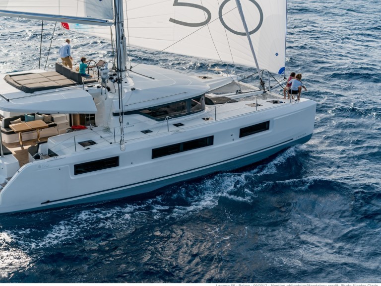 Yacht hire Alimos cheap Lagoon 50