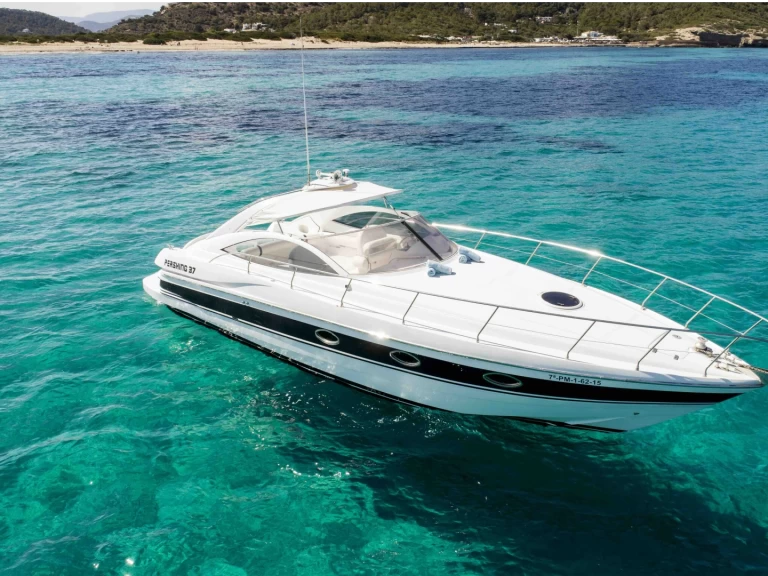 Pershing Pershing 37 charter bareboat or skippered in  Ibiza Town