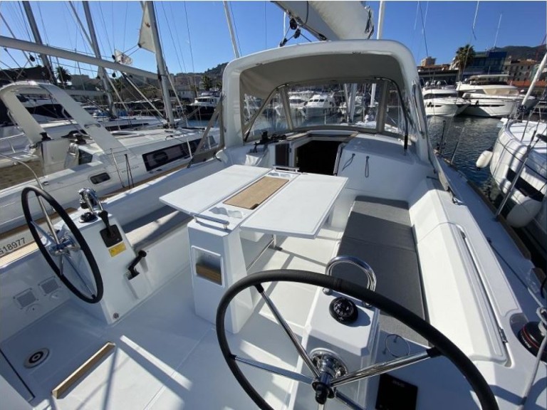 Bénéteau Oceanis 38.1 charter bareboat or skippered in  Port Grimaud
