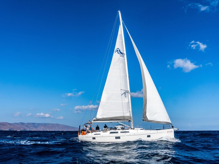 Hanse Hanse 508 charter bareboat or skippered in  Lefkáda