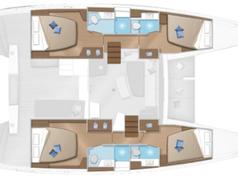 Hire Catamaran Lagoon with a boat licence