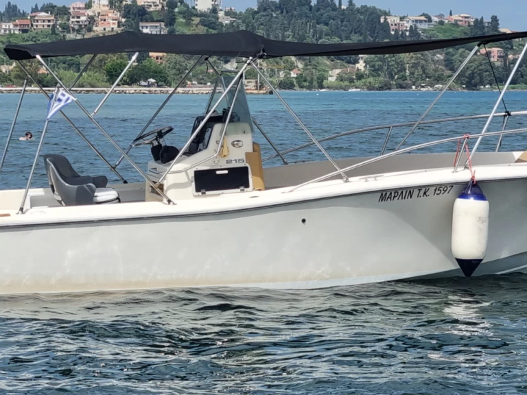 Yacht hire Corfu cheap White Shark 215