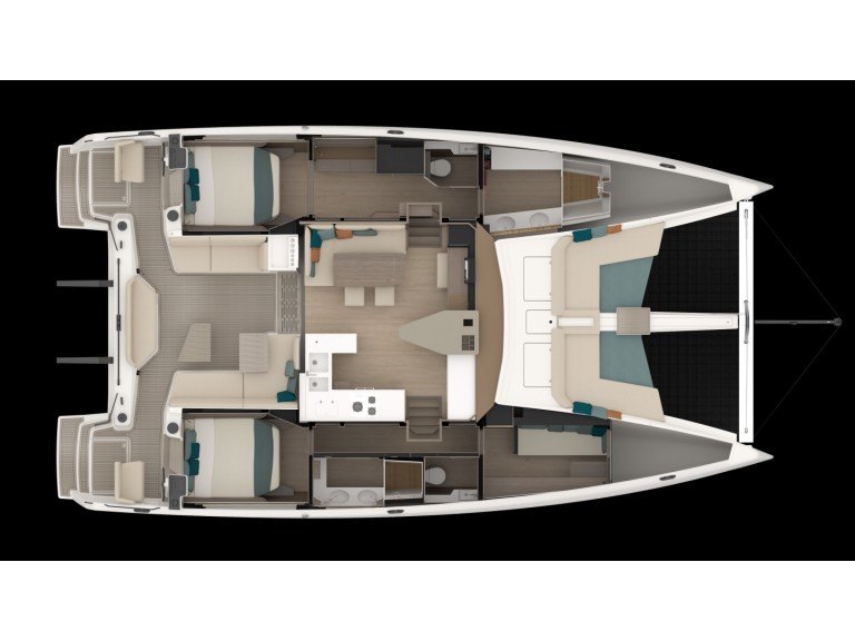 Yacht charter Cogolin - Nautitech Nautitech 48 Open on SamBoat