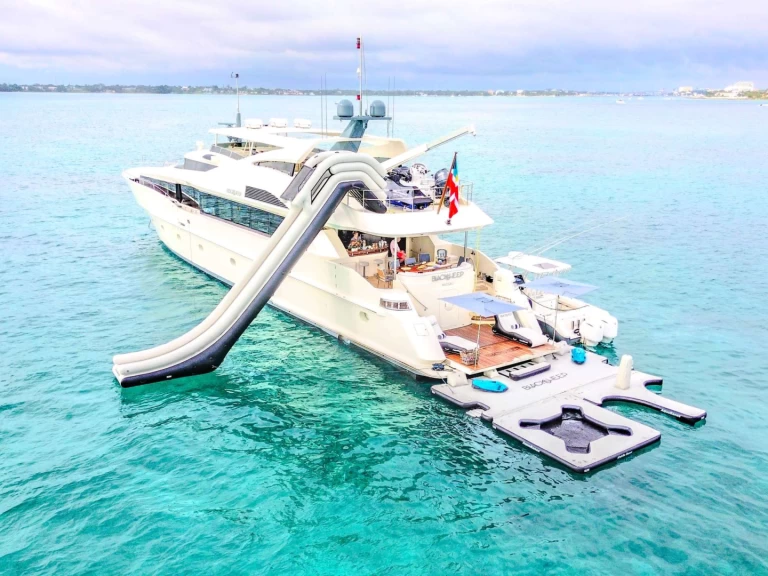 Palmer Johnson BLACKSHEEP charter bareboat or skippered in  Nassau