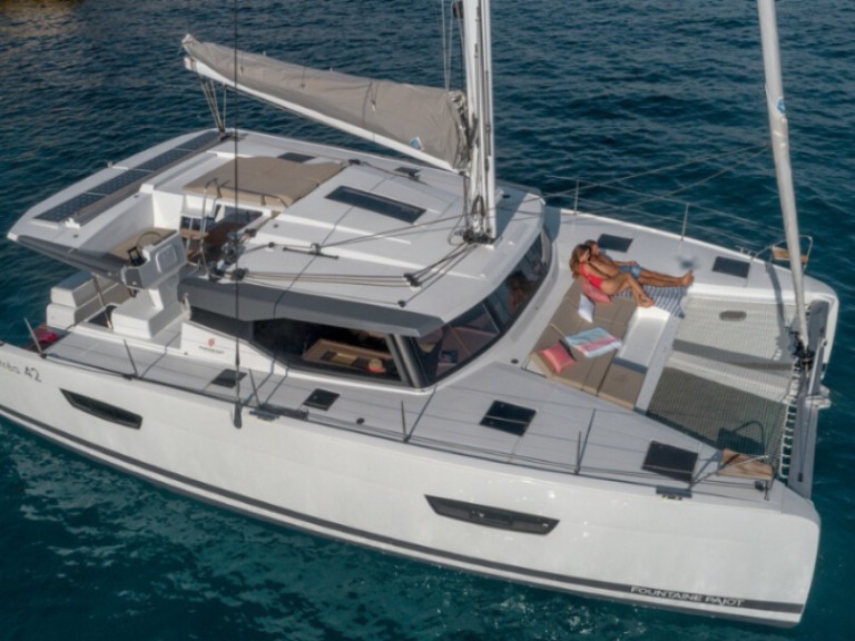 Fountaine Pajot Astrea 42 charter bareboat or skippered in  Pointe-à-Pitre