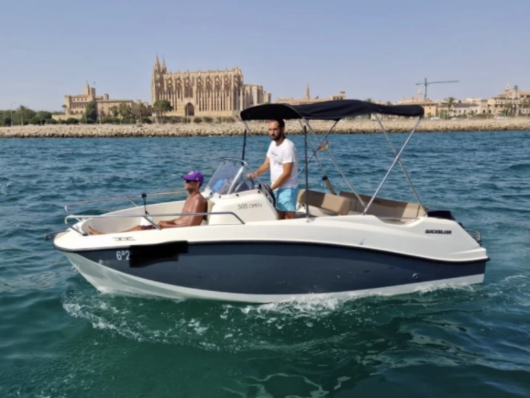 Quicksilver AVTIV505OPEN charter bareboat or skippered in  Palma de Mallorca