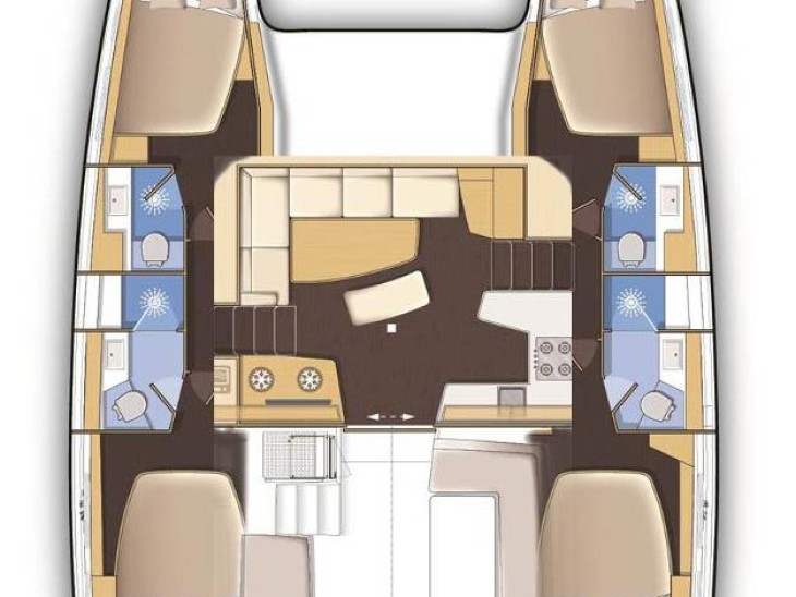 Charter a Lagoon Lagoon 42 in Pomer on Samboat