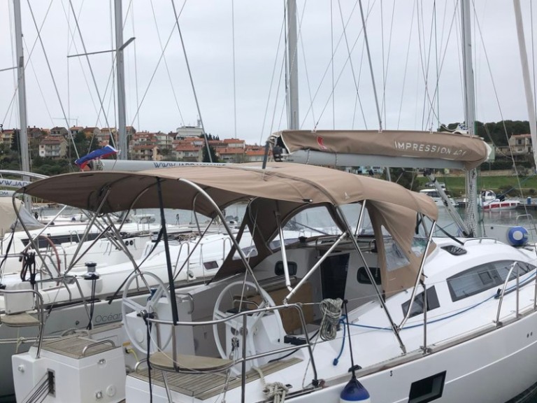Elan Impression 40.1 charter bareboat or skippered in  Primošten