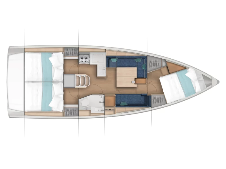 Sailboat hire in Las Galletas - Jeanneau Sun Odyssey 380