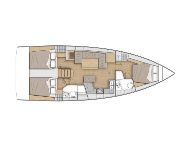 Hire Sailboat Bénéteau with a boat licence