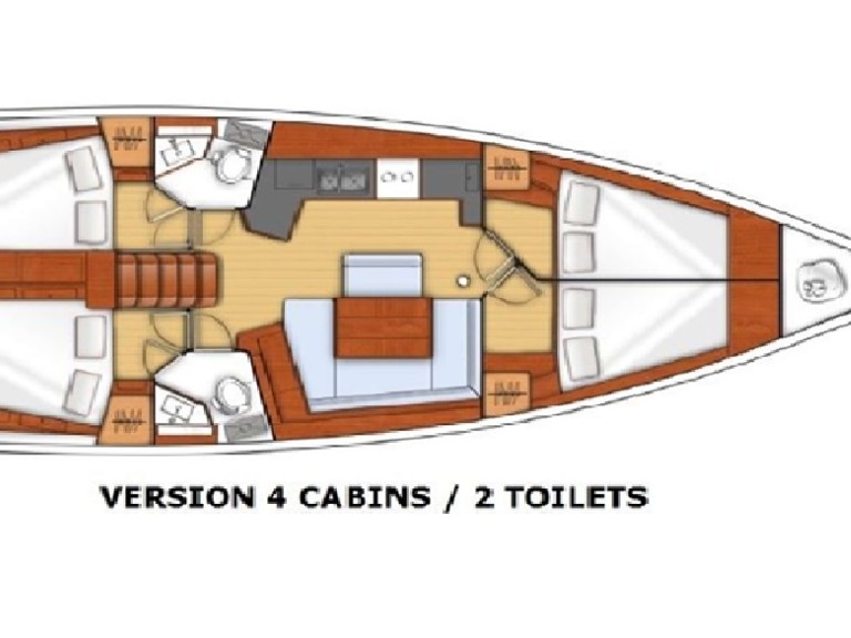 Hire a Bénéteau Oceanis 45 Puntone