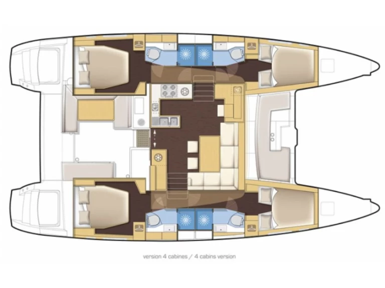 Yacht charter Cannigione - Lagoon Lagoon 450 F on SamBoat
