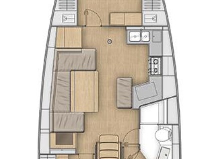 Hire Sailboat Bénéteau with a boat licence