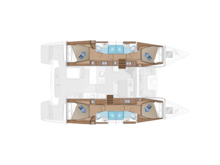 Hire Catamaran Lagoon with a boat licence