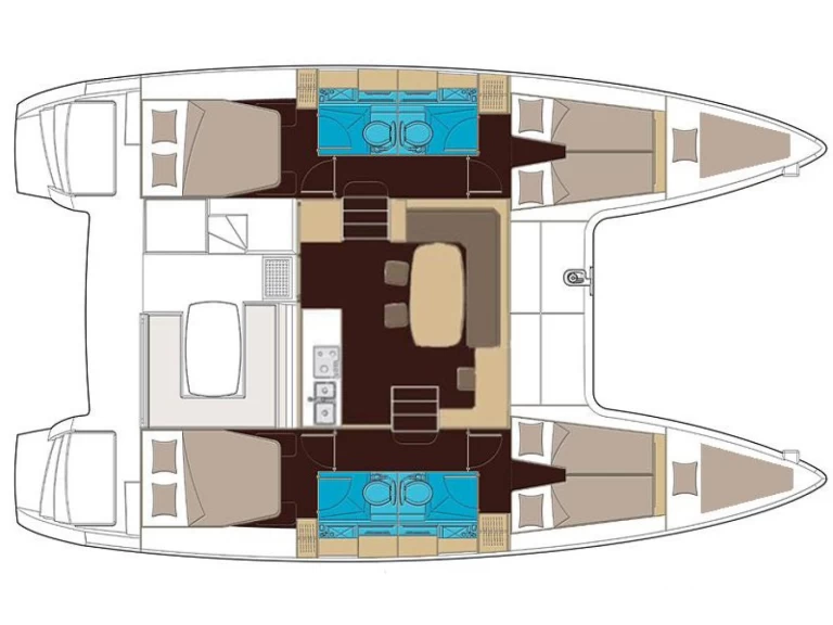 Yacht charter Rhodes (City) - Lagoon Lagoon 400 S2 on SamBoat