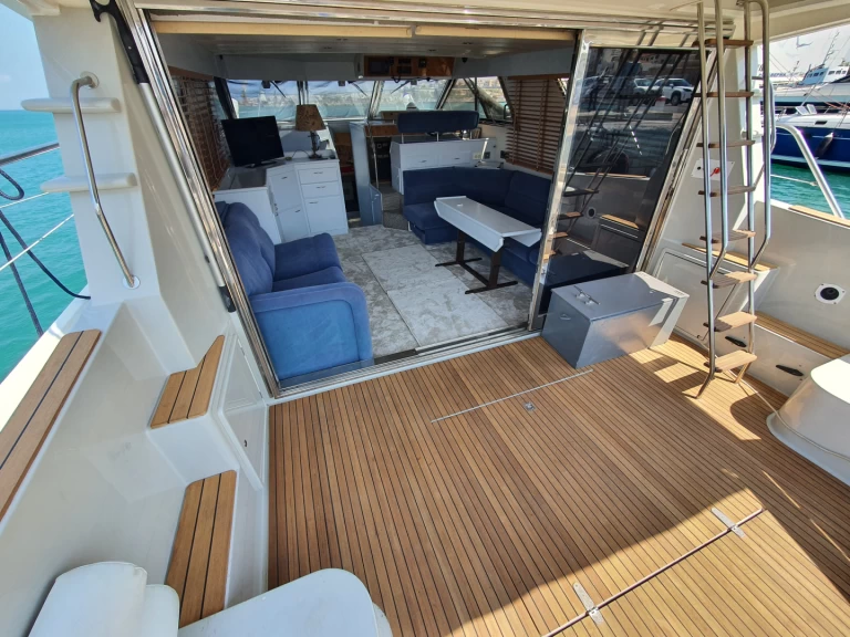 Fairline Squadron 50 charter bareboat or skippered in  Heraklion Port
