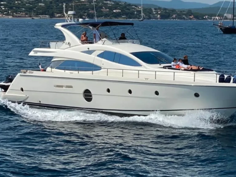Aicon aicon 64 charter bareboat or skippered in  Saint-Tropez